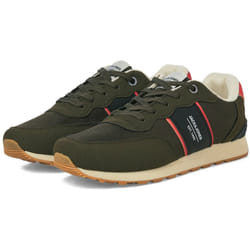 ) Jack & Jones Spirit Runner Polyurethane Men's Olive Night Trainers - Green, 9 (Adults'