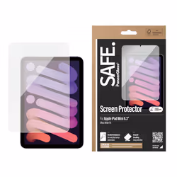 PanzerGlass SAFE. by ® Screen Protector iPad Mini 8.3'' (2021, 2024) | Ultra-Wide Fit