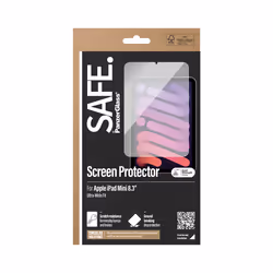PanzerGlass SAFE. by ® Screen Protector iPad Mini 8.3'' (2021, 2024) | Ultra-Wide Fit