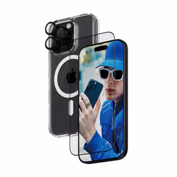 PanzerGlass ® 3-in-1 Protection Bundle iPhone 16 Pro, Apple, Apple - iPhone 16 Pro, Dry application, Scratch resistant, Shock ...