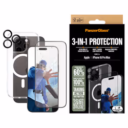 PanzerGlass ® 3-in-1 Protection Bundle iPhone 16 Pro Max