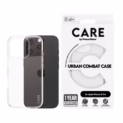 PanzerGlass CARE by ® Flagship Case Transparent Urban Combat w. Clear Frame iPhone 16 Pro
