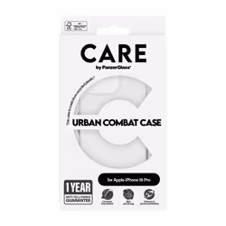 PanzerGlass CARE by ® Flagship Case Transparent Urban Combat w. Clear Frame iPhone 16 Pro
