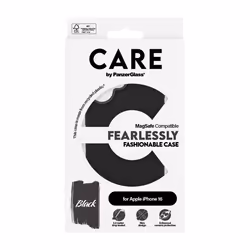 PanzerGlass CARE by ® Fashionable Case Black w. MagSafe iPhone 16