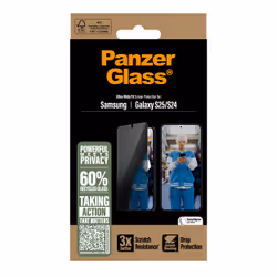 PanzerGlass ® Privacy Screen Protector Samsung Galaxy S25 | S24 | Ultra-Wide Fit