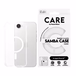PanzerGlass CARE by ® Fashionable Case Samba Transparent w. White Qi Compatible iPhone 16e - Additional view 4