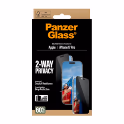 PanzerGlass ® 2-Way Privacy Screen Protector iPhone 17 Pro | Ultra-Wide Fit w. EasyAligner - Additional view 3