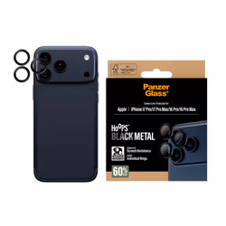 PanzerGlass ® Hoops® Black Camera Lens Protector iPhone 17 Pro | iPhone 17 Pro Max | iPhone 16 Pro | 16 Pro Max - Additional view 2