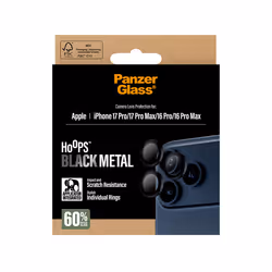 PanzerGlass ® Hoops® Black Camera Lens Protector iPhone 17 Pro | iPhone 17 Pro Max | iPhone 16 Pro | 16 Pro Max - Additional view 3