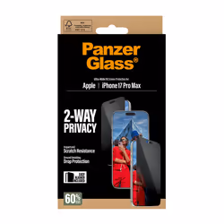 PanzerGlass ® 2-Way Privacy Screen Protector iPhone 17 Pro Max | Ultra-Wide Fit w. EasyAligner - Additional view 3