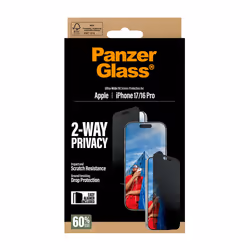 PanzerGlass ® 2-Way Privacy Screen Protector iPhone 17 | iPhone 16 Pro | Ultra-Wide Fit w. EasyAligner - Additional view 3