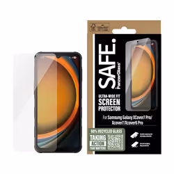 PanzerGlass SAFE. by ® Screen Protector Samsung Galaxy Xcover7 Pro | Xcover7 | Xcover6 Pro | Ultra-Wide Fit