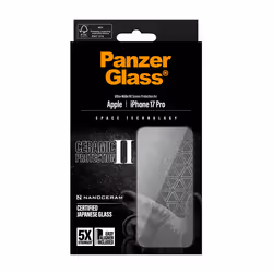 PanzerGlass ® Ceramic II Screen Protector iPhone 17 Pro | Ultra-Wide Fit w. EasyAligner - Additional view 3