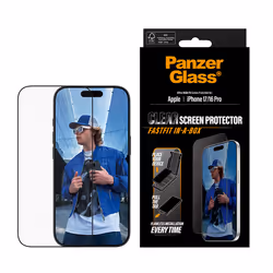 PanzerGlass ® Screen Protector w. Black Frame iPhone 17 | iPhone 16 Pro | Ultra-Wide Fit w. FASTFIT IN-A-BOX - Additional view 2