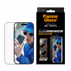 PanzerGlass ® Screen Protector w. Black Frame iPhone 17 Pro | Ultra-Wide Fit w. FASTFIT IN-A-BOX - Additional view 2