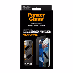 PanzerGlass ® Screen Protector w. Black Frame iPhone 17 Pro Max | Ultra-Wide Fit w. FASTFIT IN-A-BOX - Additional view 3