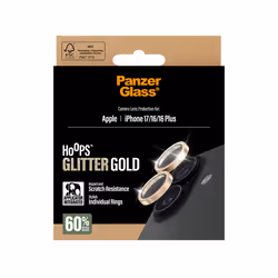 PanzerGlass ® Hoops® Glitter Gold Camera Lens Protector iPhone 17 | iPhone 16 | 16 Plus - Additional view 3
