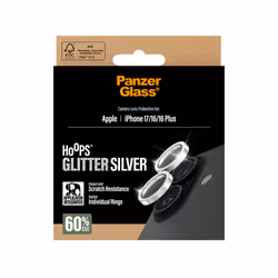 PanzerGlass ® Hoops® Glitter Silver Camera Lens Protector iPhone 17 | iPhone 16 | 16 Plus - Additional view 3