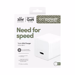 PanzerGlass empower by ® Turbo 30W Charger Single USB-C | UK Plug | Silver White - Additional view 3