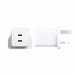 PanzerGlass empower by ® Turbo 45W Charger incl. 2 x USB-C | UK Plug | Silver White - Additional view 5