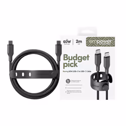 PanzerGlass empower™ by ® Racing 60W USB-C to USB-C Cable | USB 2.0 | 2M | Space Black - Additional view 2