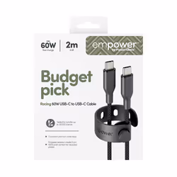 PanzerGlass empower™ by ® Racing 60W USB-C to USB-C Cable | USB 2.0 | 2M | Space Black - Additional view 3