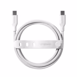 PanzerGlass empower by ® Racing 240W USB-C to USB-C Cable | USB 2.0 | 2M | Silver White - Additional view 4
