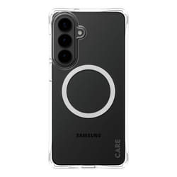 PanzerGlass CARE™ by ® Samba Case Transparent w. White Qi Samsung Galaxy S26+