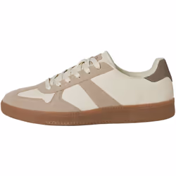 ) Jack & Jones Valencia Polyurethane Men's Fog Savannah Tan Trainers - Cream, 10 (Adults'