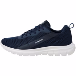 ) Jack & Jones Taylor Mesh Polyurethane Men's Navy Blazer Trainers - Blue, 7 (Adults'