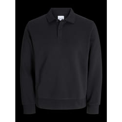 Jack & Jones Bradley Sweat Polo Long Sleeve - Black, X-Large
