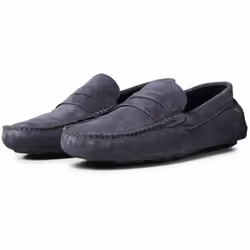 ) Jack & Jones Jensen Suede Men's Navy Blazer Loafers - Blue, 7 (Adults'