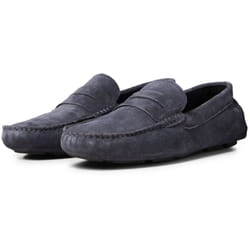 ) Jack & Jones Jensen Suede Men's Navy Blazer Loafers - Blue, 7 (Adults'