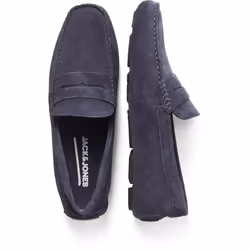 ) Jack & Jones Jensen Suede Men's Navy Blazer Loafers - Blue, 7 (Adults'