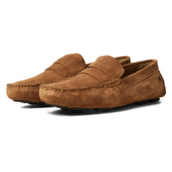 ) Jack & Jones Jensen Suede Men's Cognac Loafers - Brown, 9 (Adults'