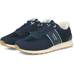 ) Jack & Jones Spirit Runner Polyurethane Men's Navy Blazer/Glacier Ice Trainers - Blue, 7 (Adults'
