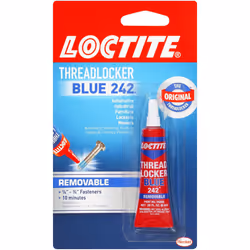 Loctite 209728 Heavy Duty Threadlocker, 0.2 oz, Blue 242, Single Thread Locking Adhesive, 0.2 Fl. Oz (Pack of 1), 2