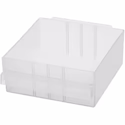 raaco 150-04, Drawer unit, Transparent, Polypropylene (PP), 139 mm, 155 mm, 64 mm