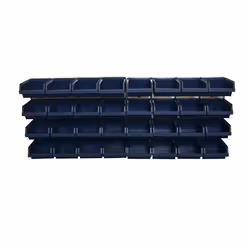 Raaco Bin Wall Panel with 32 Bins RAA139182