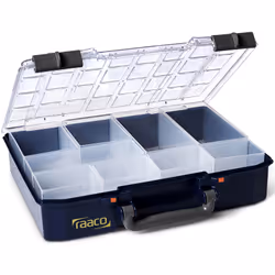 raaco CarryLite 80 4x8-9, Blue, Polycarbonate (PC), Polypropylene (PP), 337 mm, 278 mm, 79 mm, 987 g