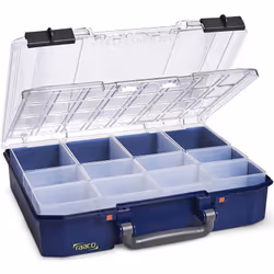 raaco CarryLite 80 4x8-12/DLU, Blue, Polycarbonate (PC), Polypropylene (PP), 337 mm, 278 mm, 82 mm, 1.25 kg