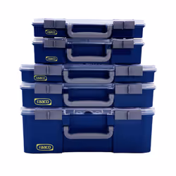 raaco CarryLite 80 4x8-12/DLU Blue Polycarbonate (PC), Polypropylene (PP)