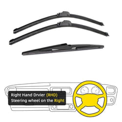 3pcs For Hyundai Santa Fe Dm 2012-2017 26&quot; 14&quot; 13&quot; Front Rear Wiper Blades Windshield Windscreen Window Cutter Accessories - Right Hand