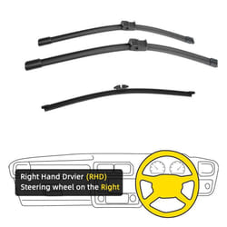 3pcs For Bmw X3 F25 2010-2017 26&quot; 20&quot; 13&quot; Front Rear Wiper Blades Windshield Windscreen Window Cutter Accessories 2011 201 - Right Hand