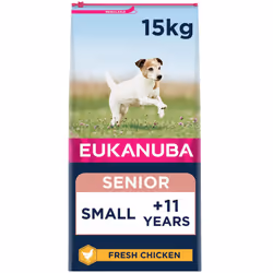 Eukanuba Complete Dry Dog Food for Senior Small Breeds with Fresh Chicken 15 kg
