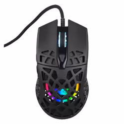 Nordic Gaming Airmaster Ultra Light Mouse, Ambidextrous, Optical, USB Type-A, 16000 DPI, Black
