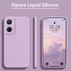 Luxury Liquid Silicone Case For OPPO A15 A15S A18 A38 A58 A53 A52 Reno 10 5G A57 A77S A76 A78 A57S A96 4G 5G Square Case - red, OPPO A96 4G