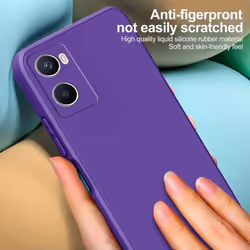 Luxury Liquid Silicone Case For OPPO A15 A15S A18 A38 A58 A53 A52 Reno 10 5G A57 A77S A76 A78 A57S A96 4G 5G Square Case - wine red, OPPO A96 4G