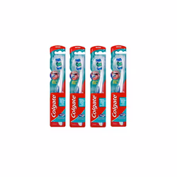4 x Colgate 360 Whole Mouth Clean Toothbrush with Tongue Cleaner MEDIUM