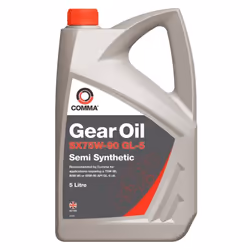 Transmission Oil; COMMA; SX75W-90 GL-5; 75W-90 Part Synthetic Oil 5; for BMW, AUDI, VOLKSWAGEN, SKODA, MERCEDES-BENZ